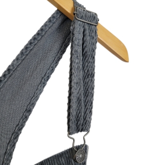 🆕️American Eagle Outfitters Soft Grey  Corduroy Overalls XXL - Picture 7 of 11